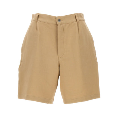 Fortela Beige Cotton Bermuda Shorts