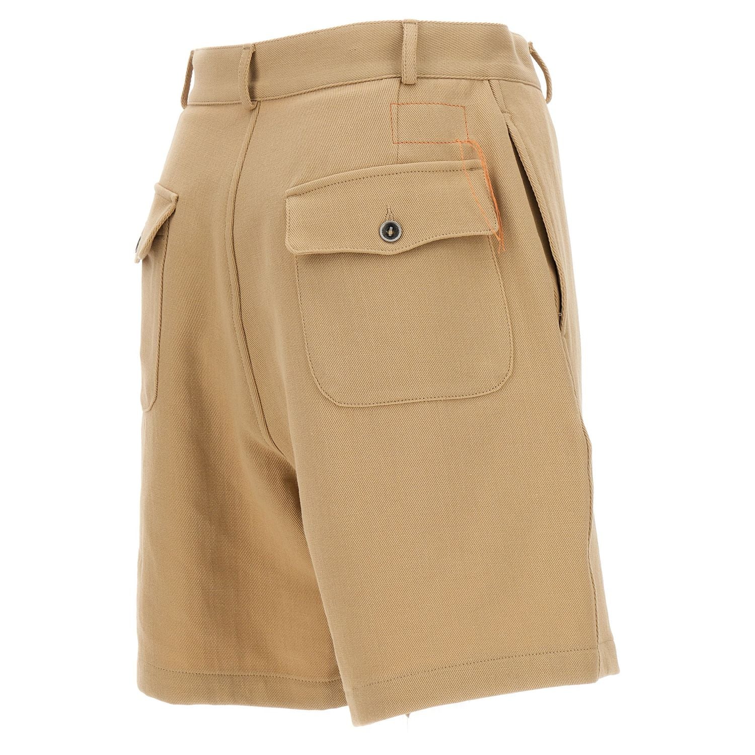 Fortela Beige Cotton Bermuda Shorts