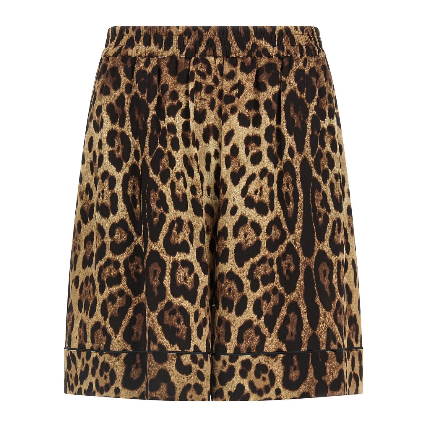 Dolce & Gabbana Brown Silk Bermuda Shorts