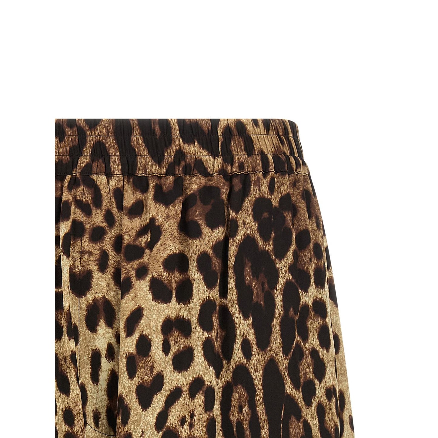 Dolce & Gabbana Brown Silk Bermuda Shorts