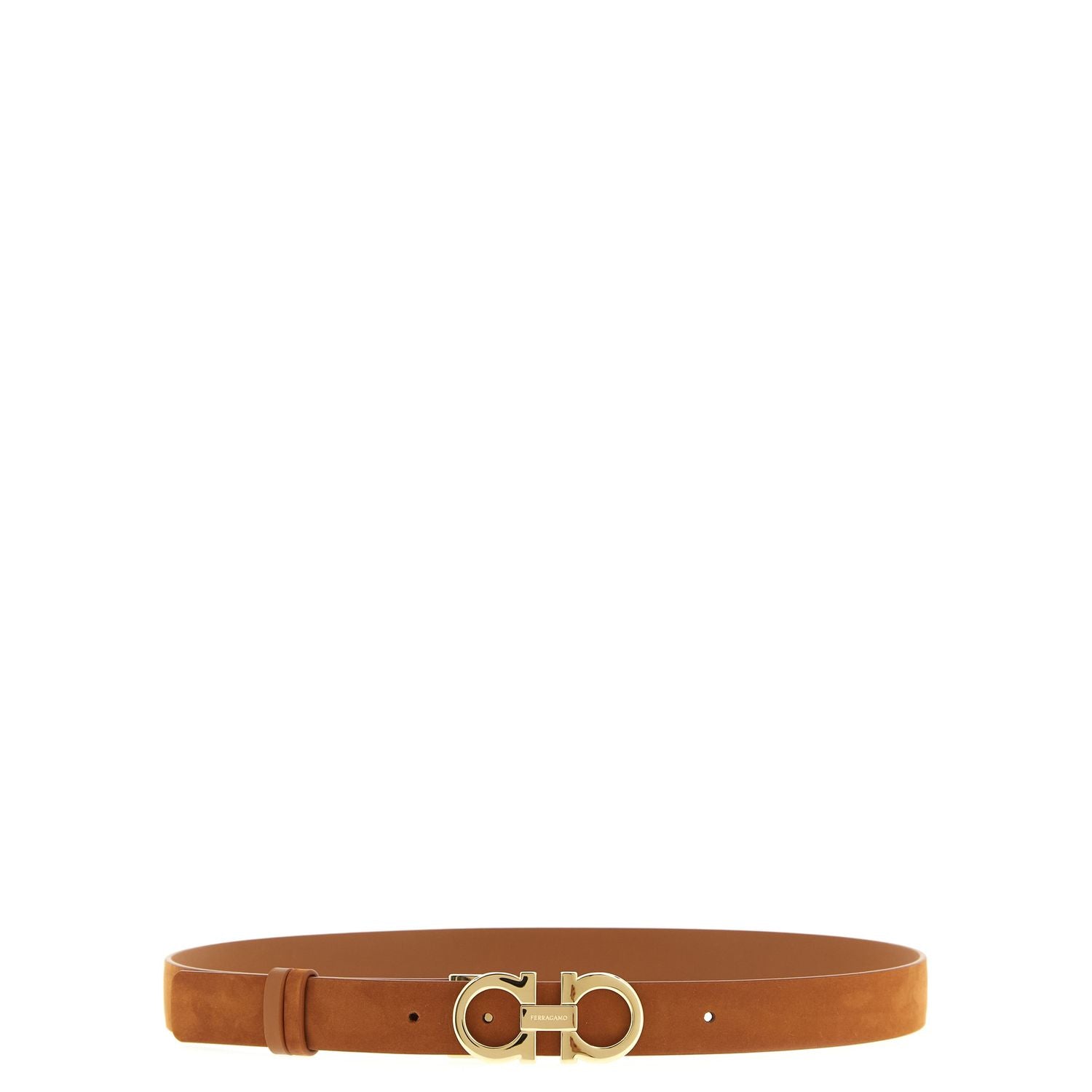 Ferragamo Brown Calfskin Regular Belt