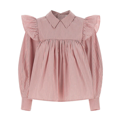 Ganni Multicolor Organic Cotton Blouse