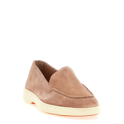 Santoni Multicolor Calfskin Slip-On Loafers