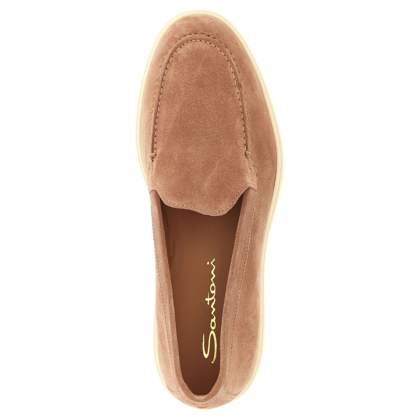 Santoni Multicolor Calfskin Slip-On Loafers