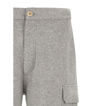 Brunello Cucinelli Gray Cotton Bermuda Shorts