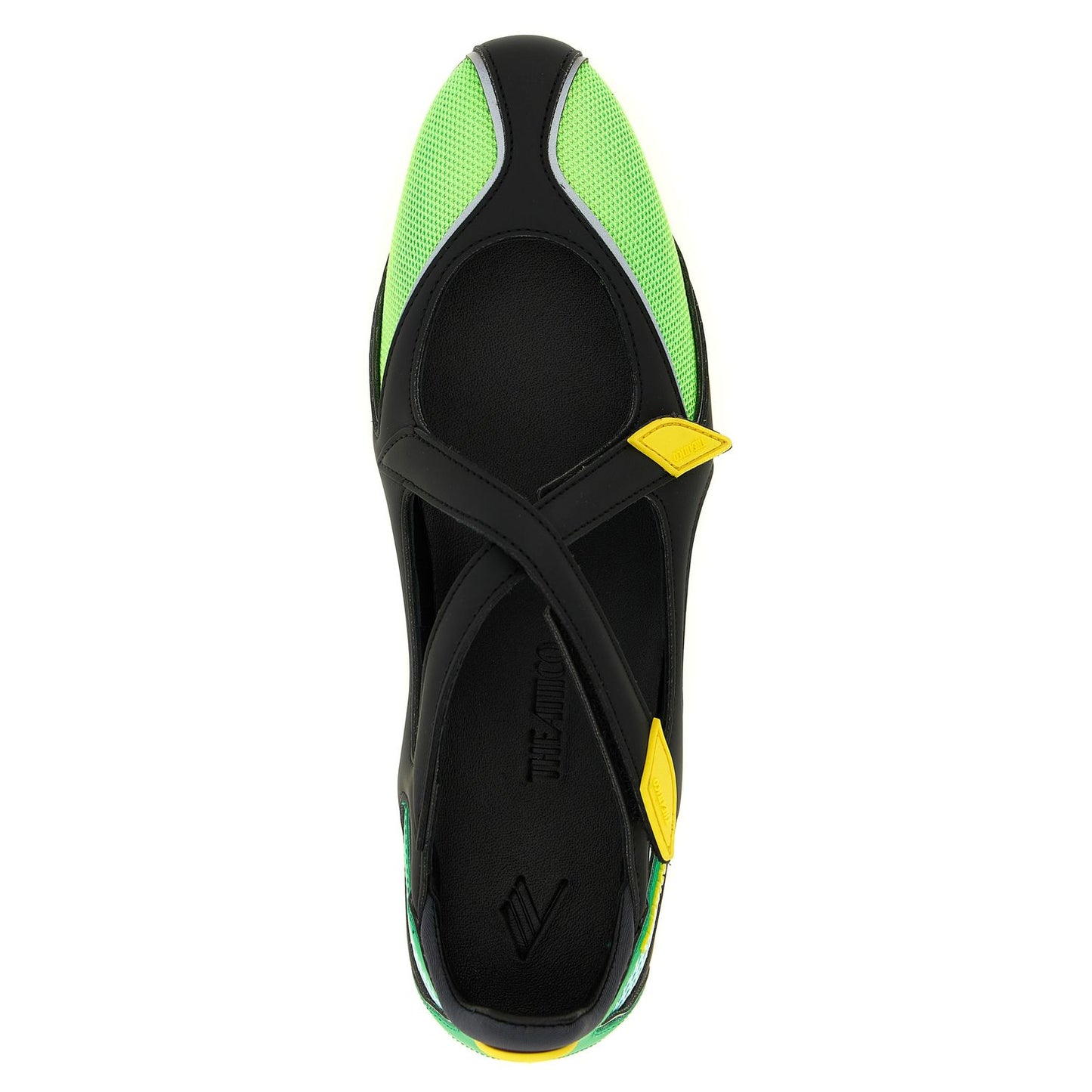 The Attico Bicolor Polyethylene Ballet Flats