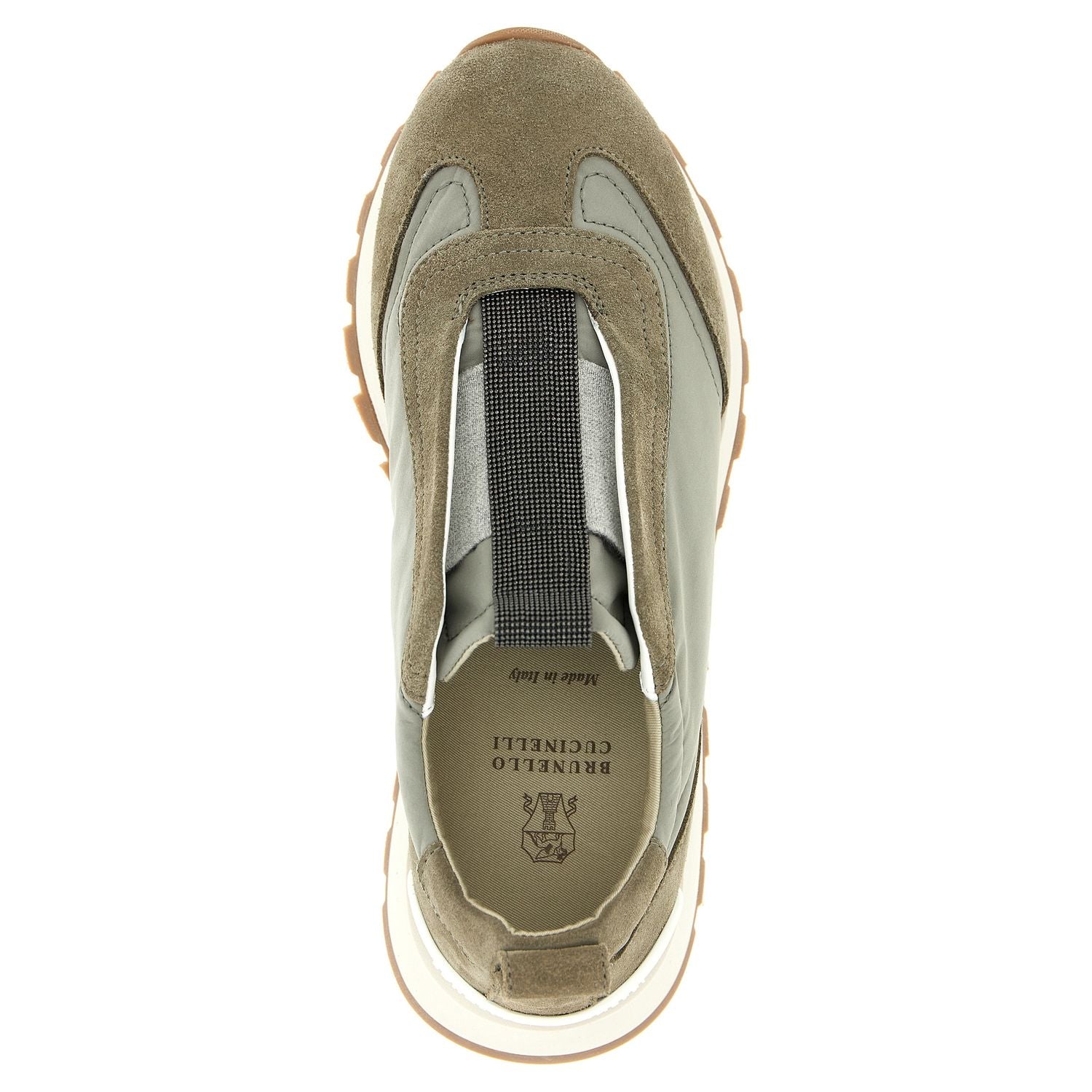 Brunello Cucinelli Bicolor Polyester Athletic Sneakers