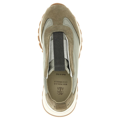 Brunello Cucinelli Bicolor Polyester Athletic Sneakers