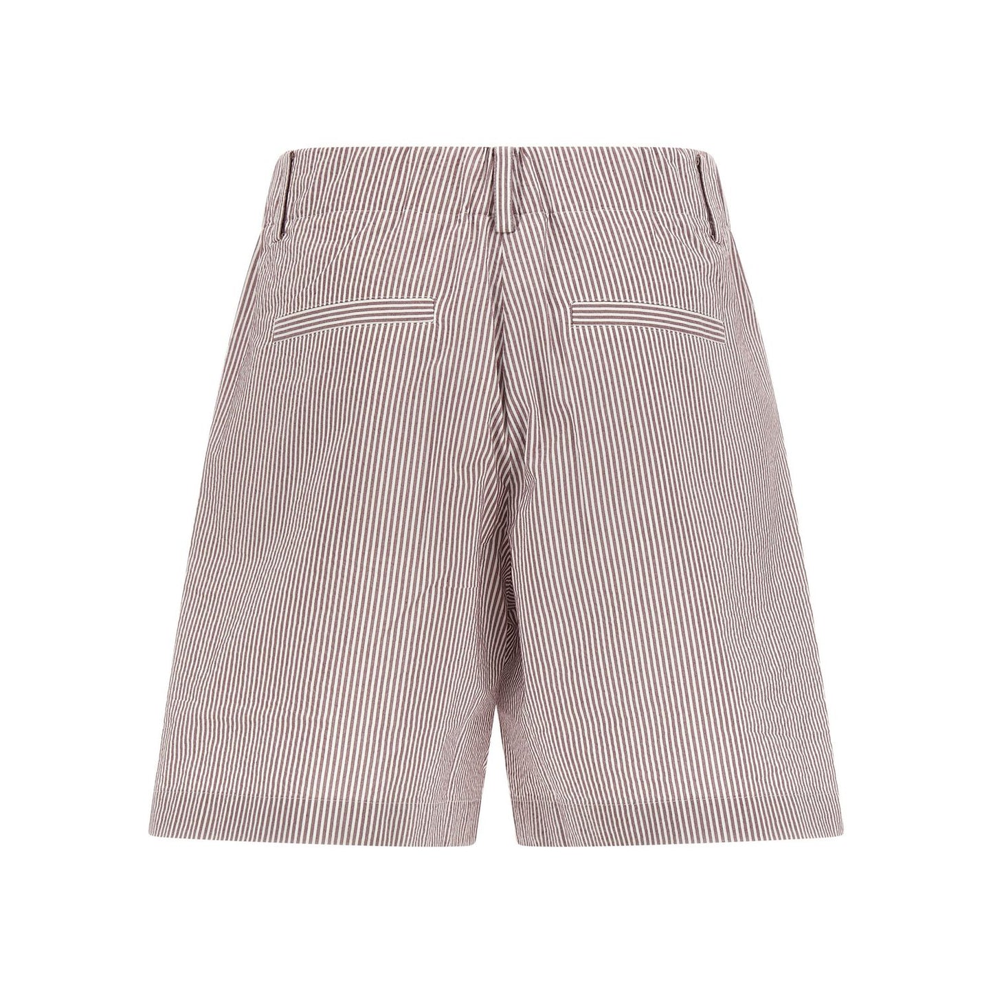 Brunello Cucinelli Multicolor Cotton Bermuda Shorts