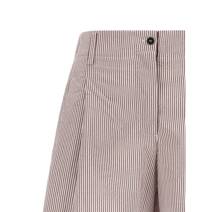 Brunello Cucinelli Multicolor Cotton Bermuda Shorts