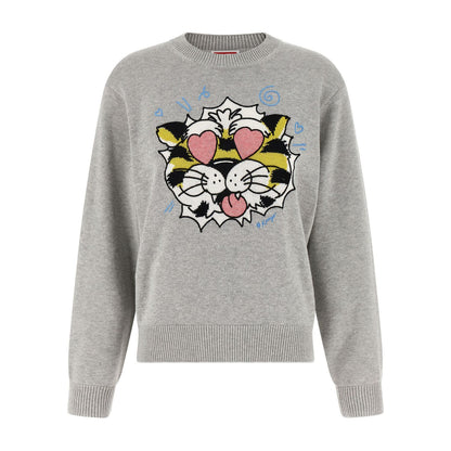 Kenzo Gray Wool Cardigan