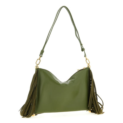 Furla Bicolor Lamb Leather Shoulder Bag