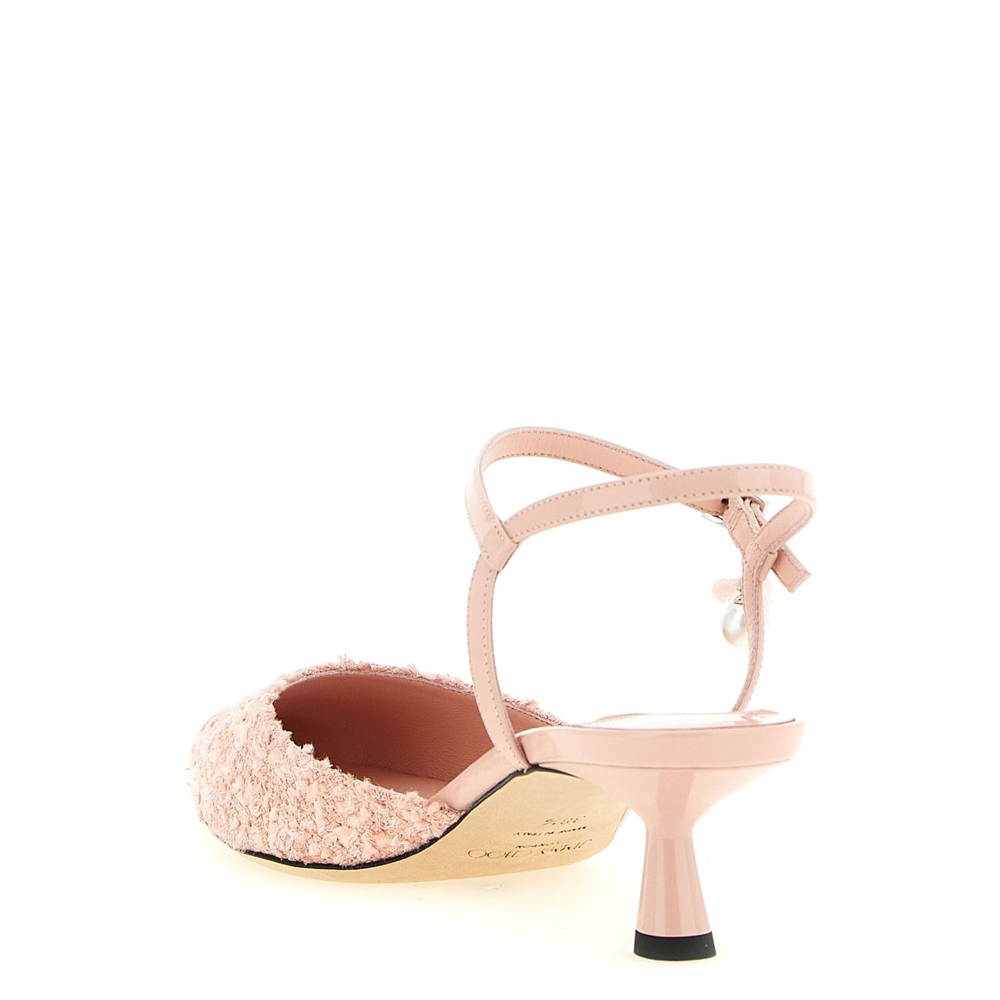 Jimmy Choo Multicolor Tencel Mid Heel Pumps