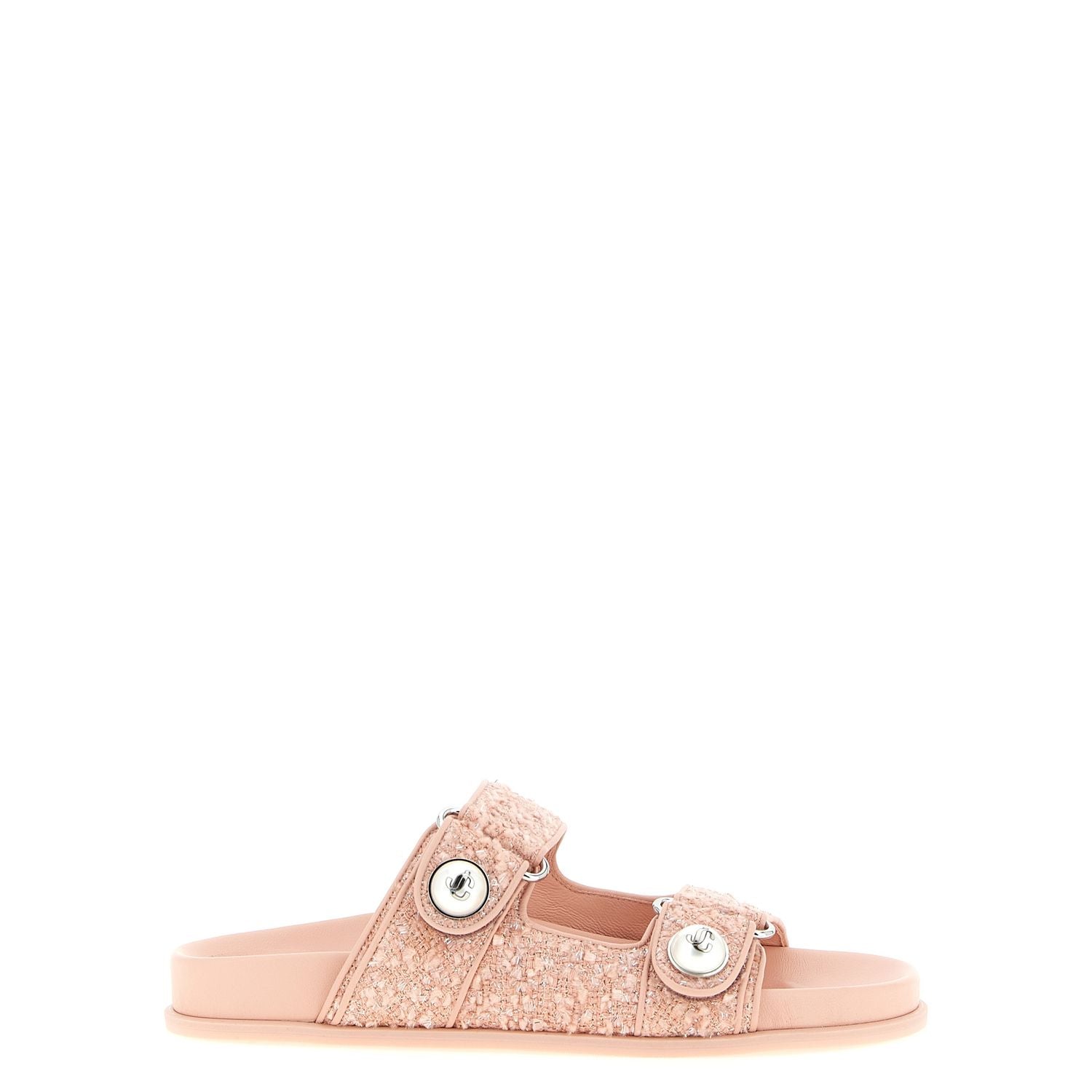 Jimmy Choo Multicolor Tencel Slides