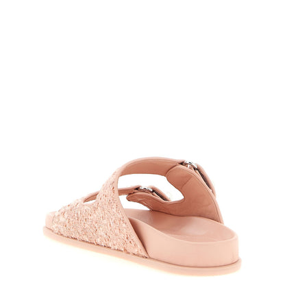 Jimmy Choo Multicolor Tencel Slides