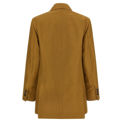 Alberto Biani Brown Viscose Blazer