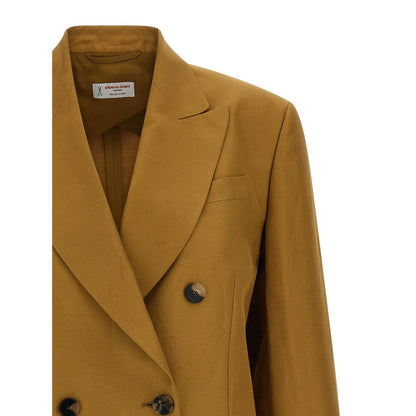 Alberto Biani Brown Viscose Blazer