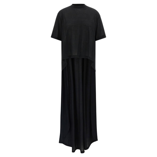 Balenciaga Black Cotton Casual Dress