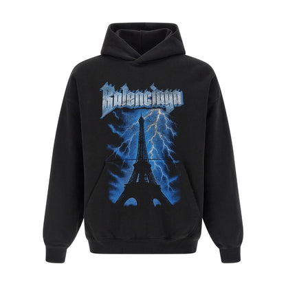 Balenciaga Black Cotton Sweatshirt