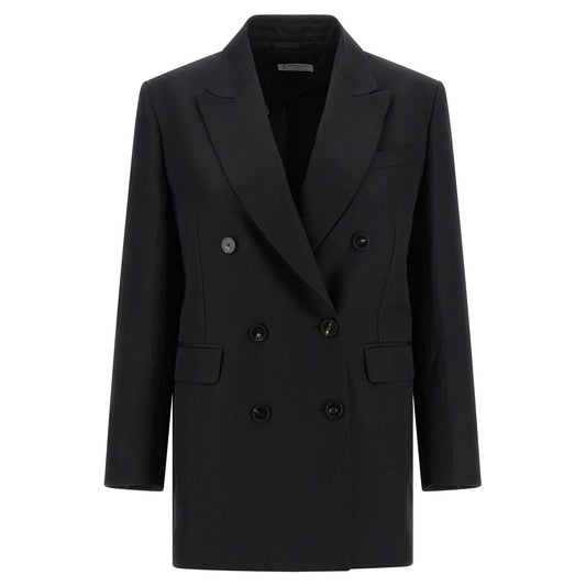 Alberto Biani Black Viscose Blazer