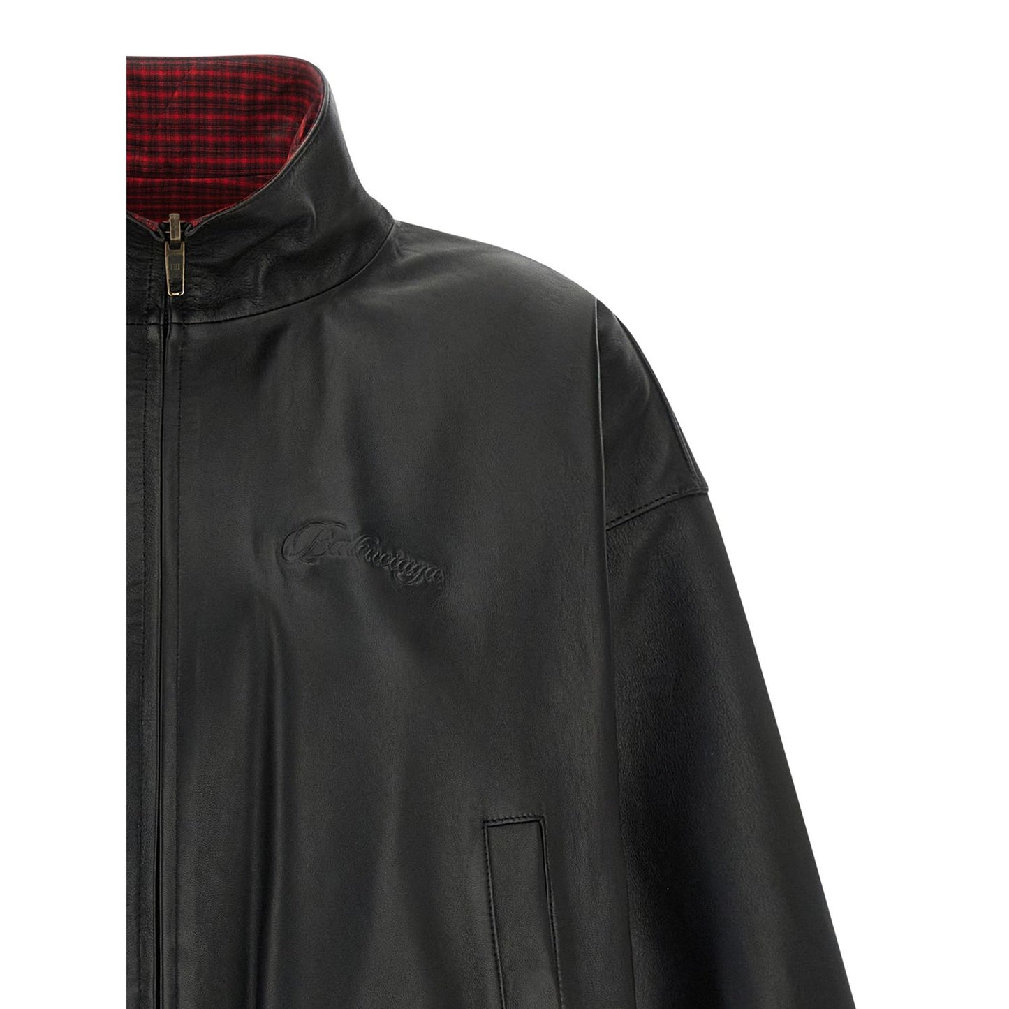 Balenciaga Black Lamb Leather Leather Jacket