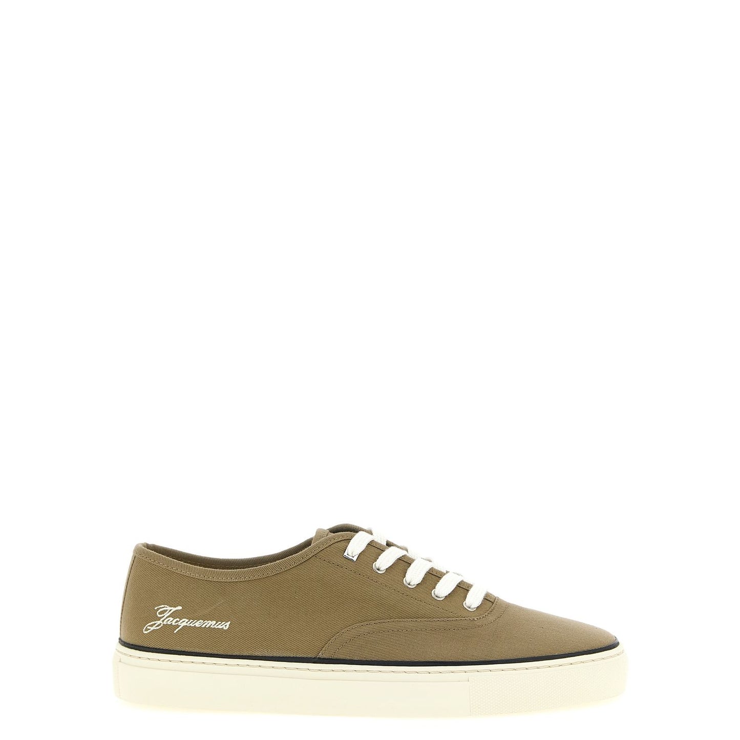 Jacquemus Bicolor Cotton Low Top Sneakers