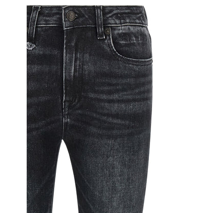 R13 Black Cotton Jeans Denim