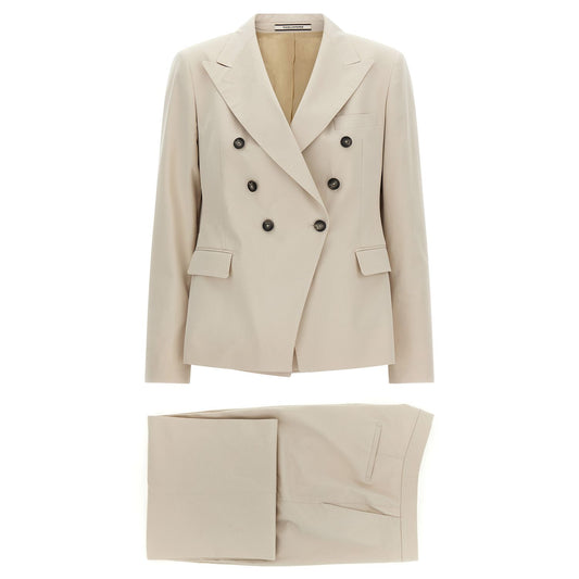 Tagliatore Beige Cotton Blazer