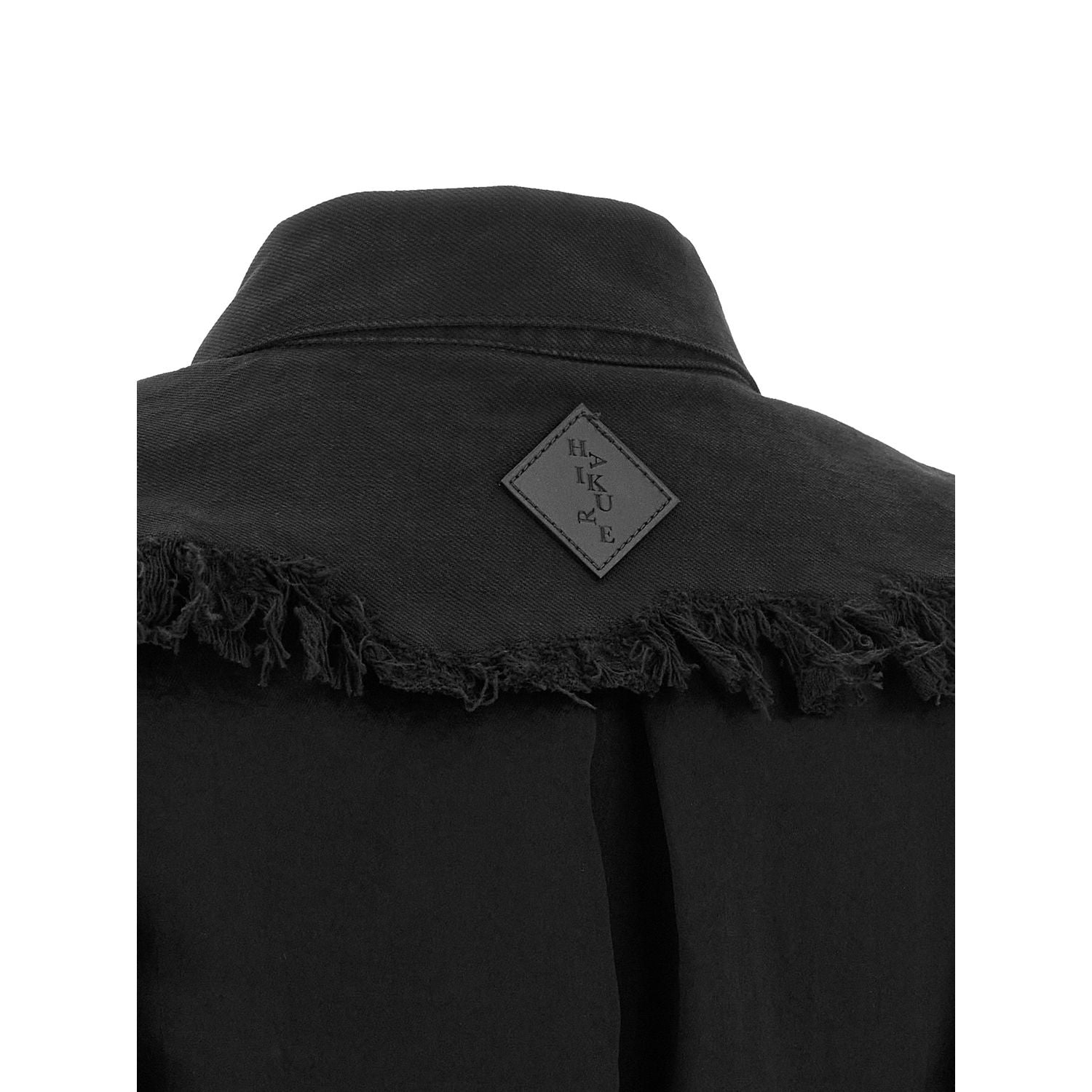 Haikure Black Cotton Sleeveless Jacket