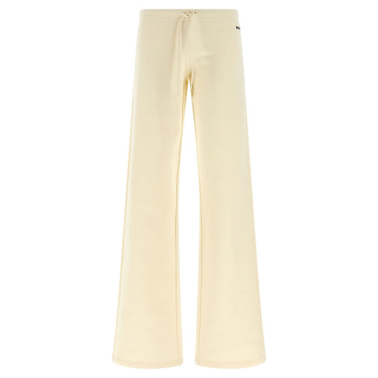 Balenciaga White Cotton Flared Pants