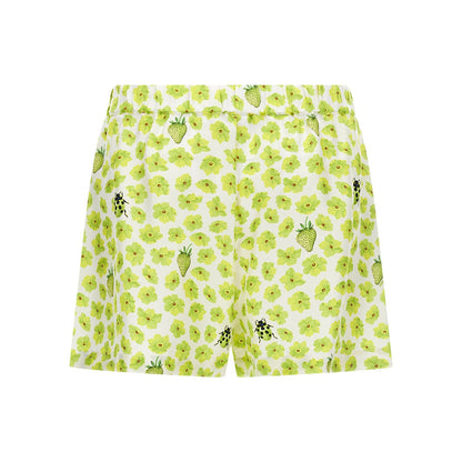 Versace Multicolor Silk Bermuda Shorts