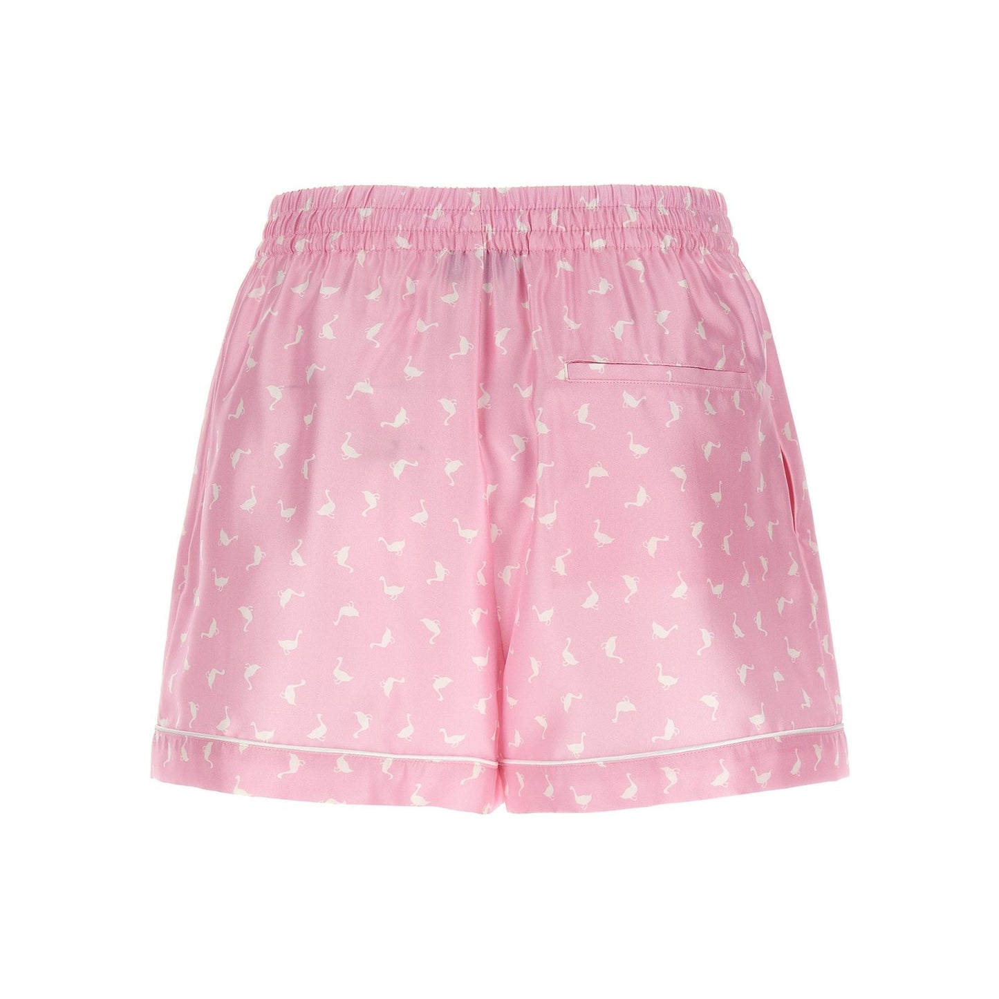 Moschino Multicolor Silk Bermuda Shorts