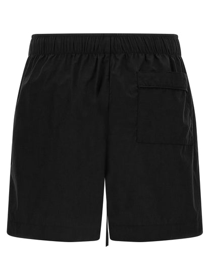 Entire Studios Black Cotton Bermuda Shorts