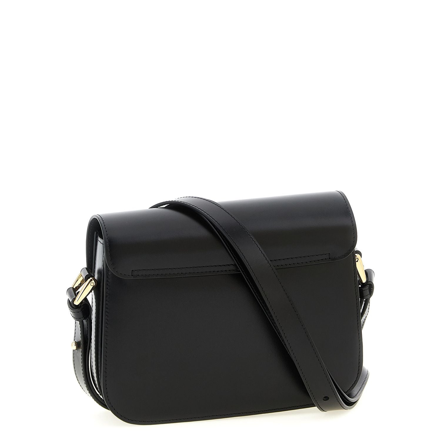 A.P.C. Black Cowhide Crossbody Bag
