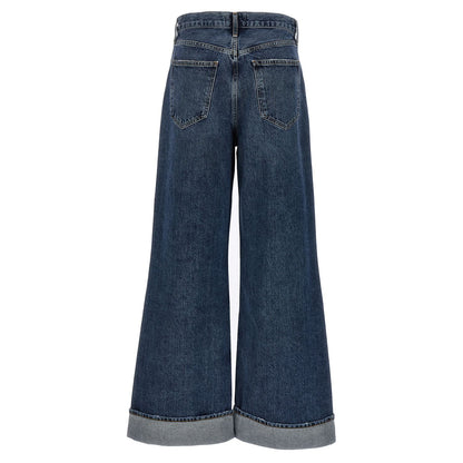 Agolde Blue Cotton Jeans Denim