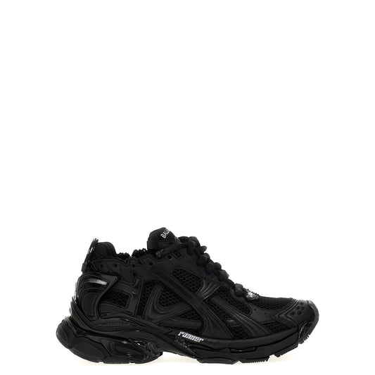Balenciaga Black Polyester Athletic Sneakers