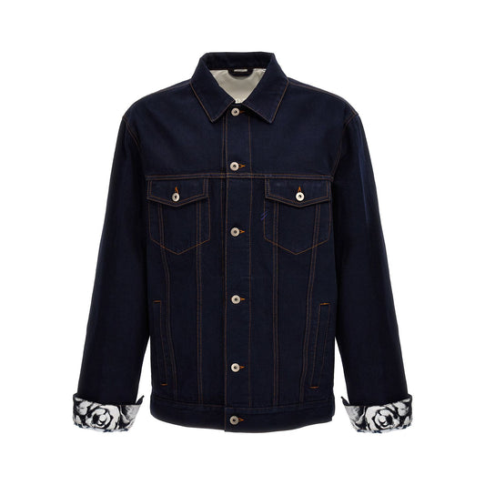 Burberry Blue Cotton Denim Jacket