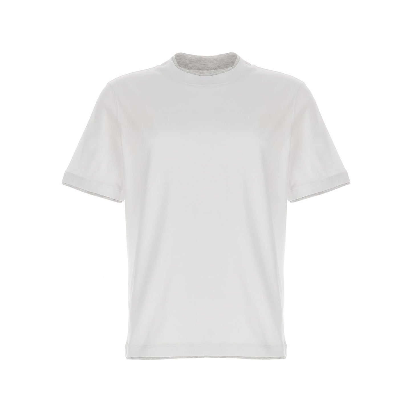 Brunello Cucinelli White Cotton T-Shirt