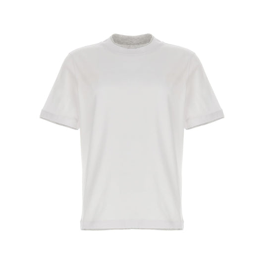 Brunello Cucinelli White Cotton T-Shirt