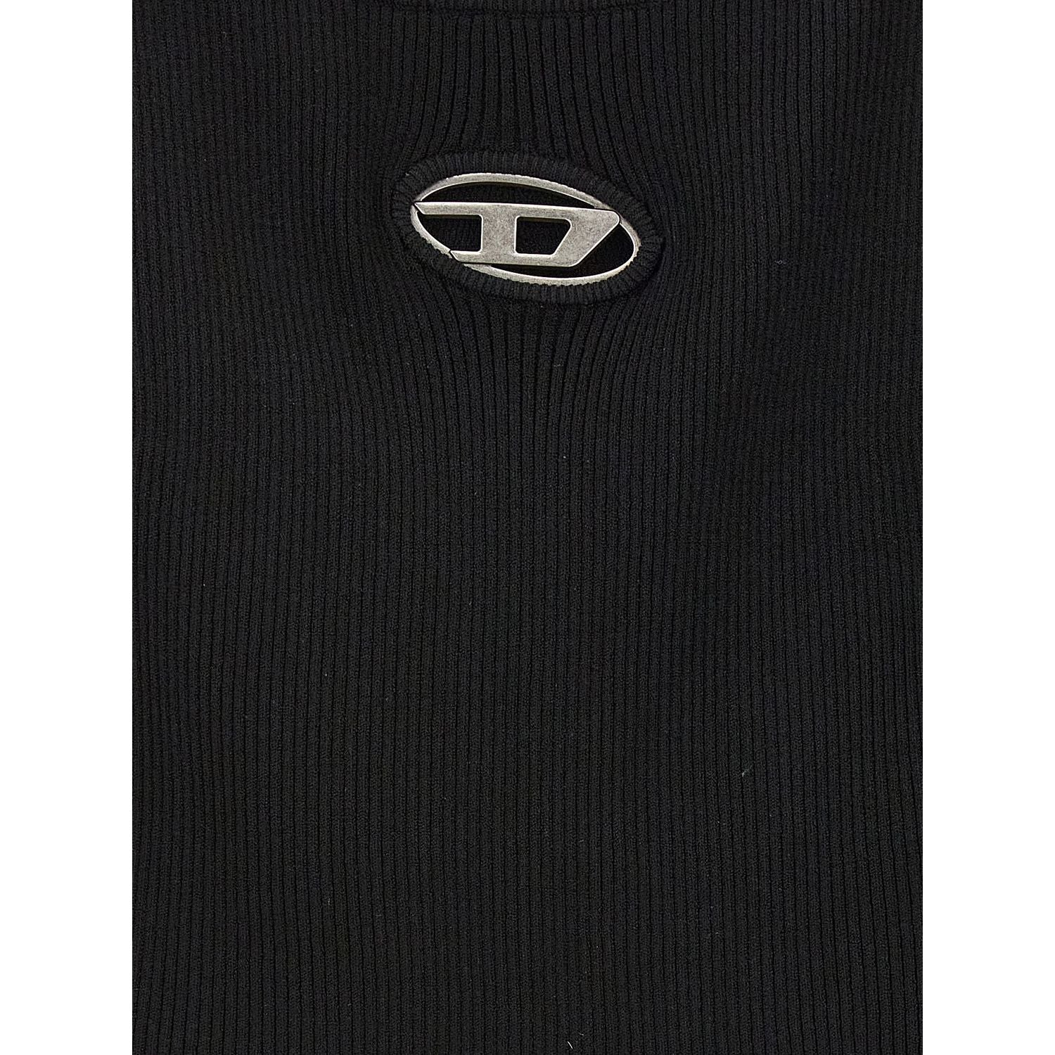 Diesel Black Viscose Cardigan
