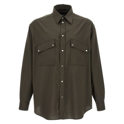 Fendi Bicolor Wool Blouse