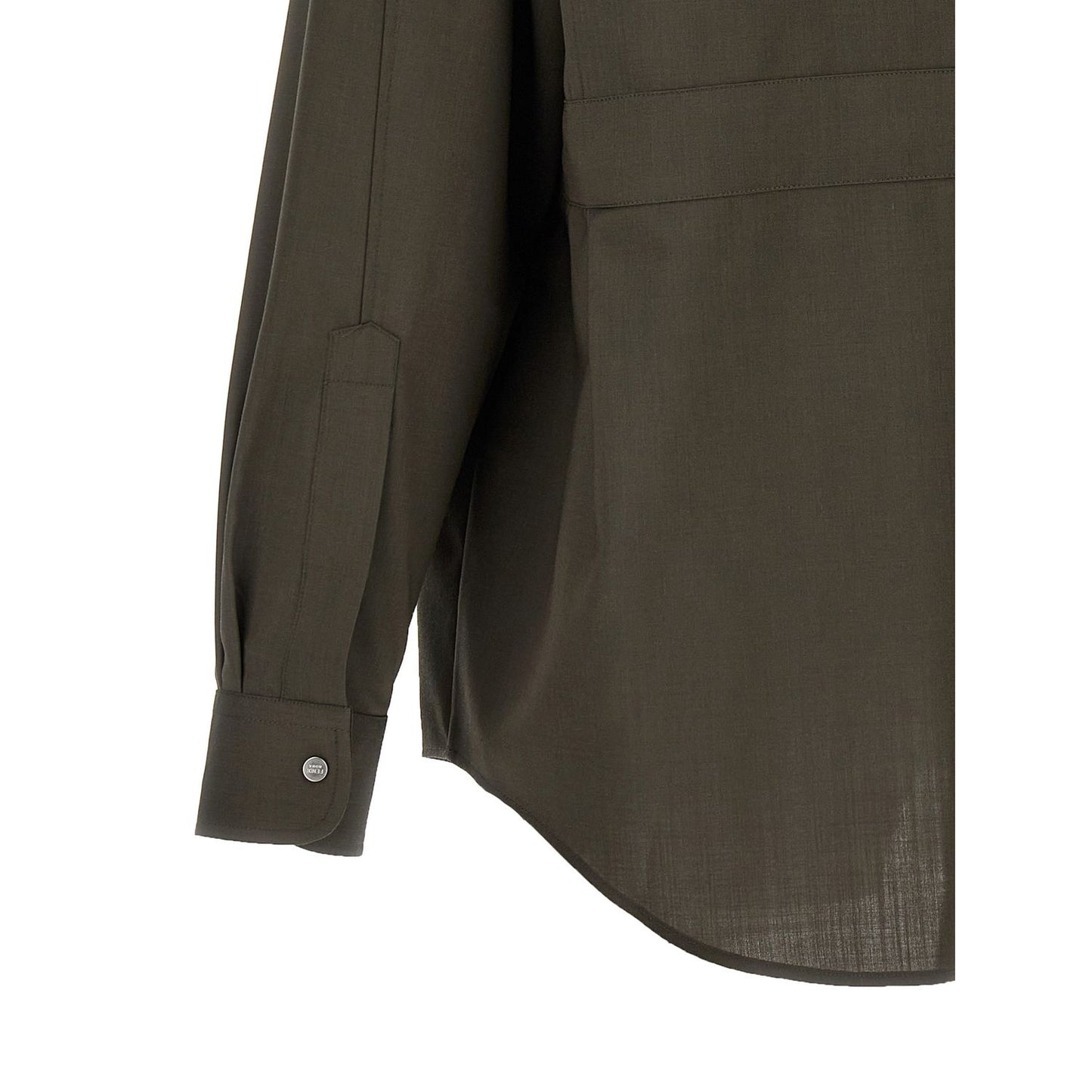 Fendi Bicolor Wool Blouse