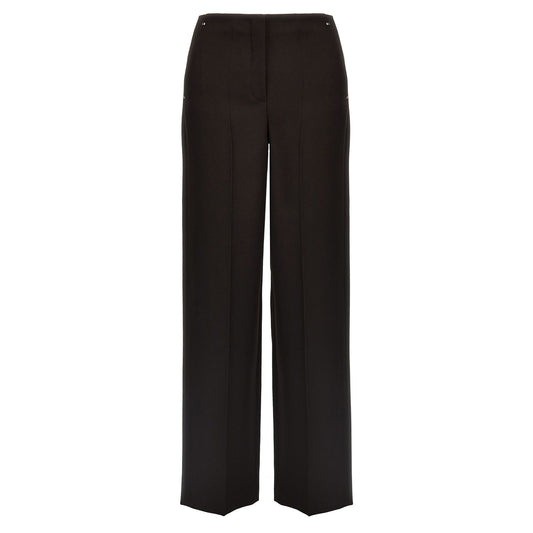 Fendi Purple Virgin Wool Dress Pants