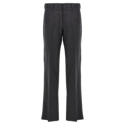 Fendi Gray Cashmere Casual Pants