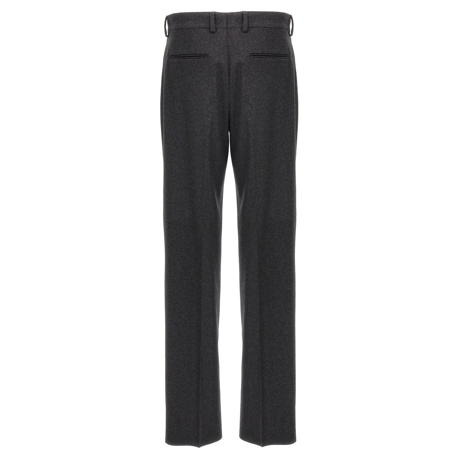 Fendi Gray Cashmere Casual Pants