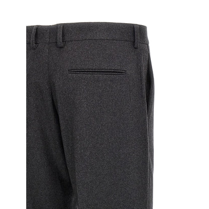 Fendi Gray Cashmere Casual Pants