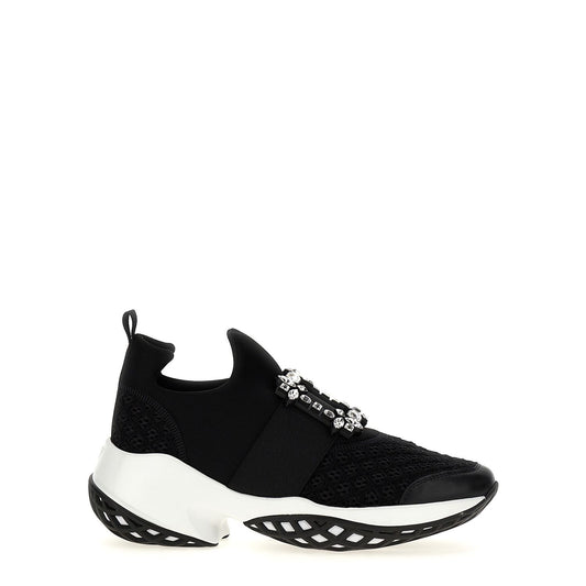 Roger Vivier Black Polyester Athletic Sneakers