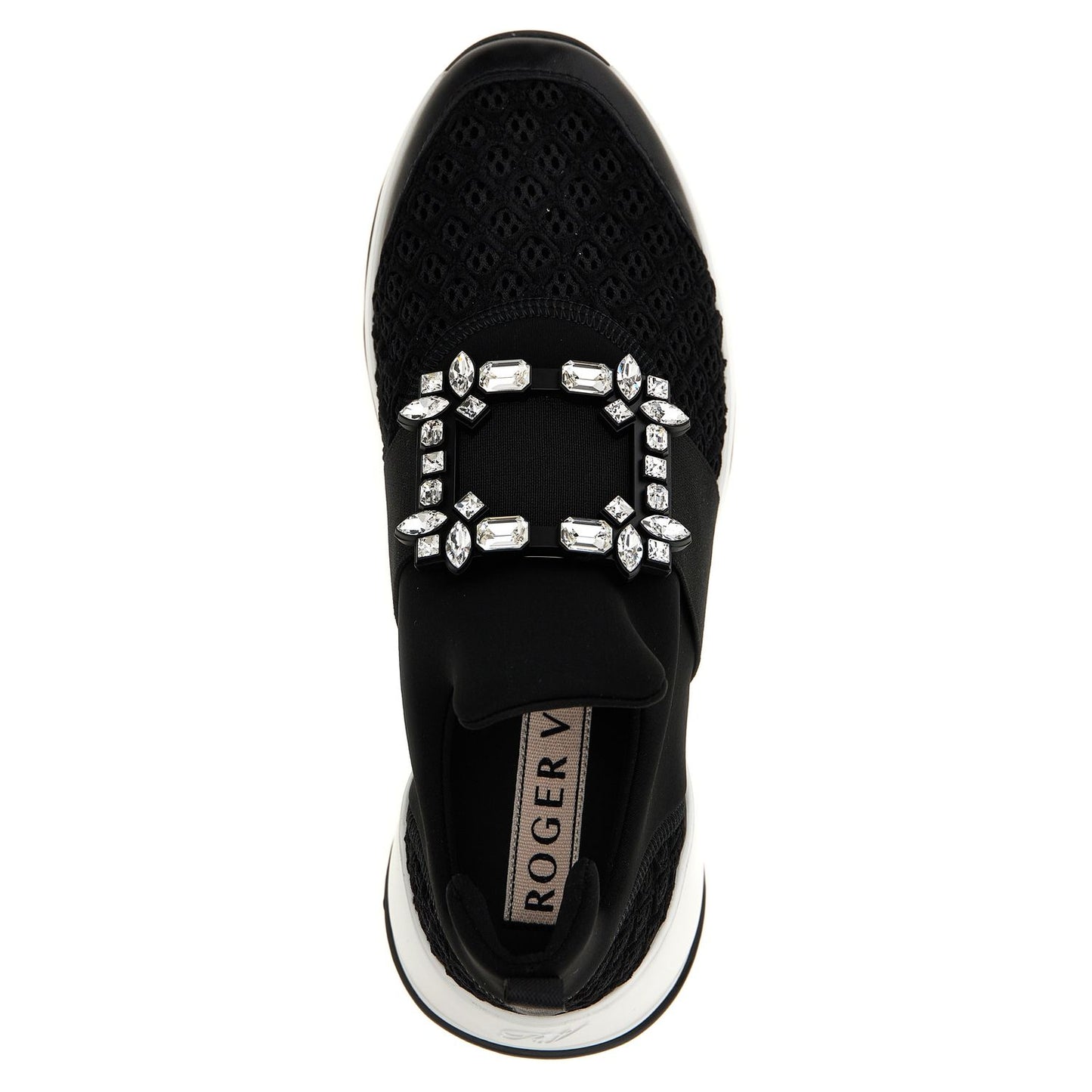 Roger Vivier Black Polyester Athletic Sneakers