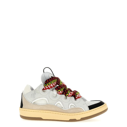 Lanvin Gray Calfskin Chunky Sneakers