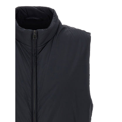Herno Black Polyamide Sleeveless Jacket